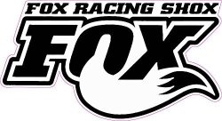 Fox Racing Shox White Tall Decal 5" X 2.75" Free Shipping In The United States