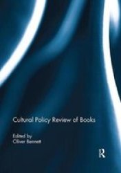 Cultural Policy Review Of Books Paperback