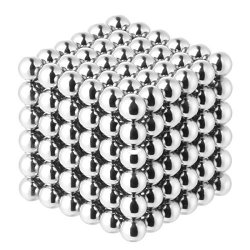 Atesson Magnetic Sculpture Balls Intellectual Office Toys Anxiety Stress Relief Killing Time Puzzle Creative Educational Toys For Kids Adults Silver 3MM