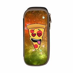 Large Capacity Canvas Mobile Phone Box Holder For Bairn Print Pizza Grimace Black
