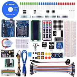 Kuman K4-US For Arduino Project Complete Starter Kit With Detailed Tutorial And Reliable Components For Uno R3 Mega 2560 Robot Nano Breadboard Kits