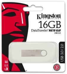 Kingston Datatraveler SE9 Flash Drive 16GB USB 2.0 Silver