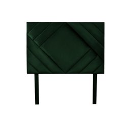 Bryndis Diamond Square Panel Headboard Queen-emerald Green