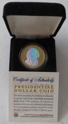 John Adams Presidential Hologram Coin In Mint Box