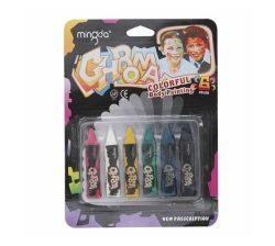 Face Painting Set - 6 Colours Crayon Style