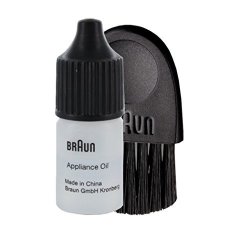 Braun Electric Shaver Lubricating Appliance Oil Approx. 7ML With Braun All Series Compatible Basic Brush Approx. 6CM Non-retail Packaging 3 Brush & Oil