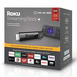Roku Streaming Stick+ HD 4K HDR Streaming Device With Long-range Wireless And Roku Voice Remote With Tv Controls
