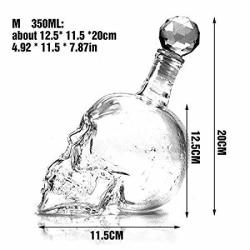 Crystal Skull Head Shot Glass Wine Decanter Party Transparent Champagne Cocktails Beer Coffee Bottle - Decanters