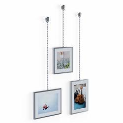 Umbra Fotochain 4X4 And 4X6 Picture Frame And Wall Decor Set For Photos Chrome