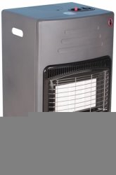 TOTAI - 3 Panel Full Body Gas Heater Black And Silver