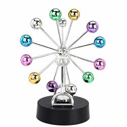 Fine Electronic Perpetual Motion Desk Toy Kinetic Art Galaxy Planet Revolving Balance Balls Physics Science Desk Toy Excellent Educational Gadget Home Decoration As Shown