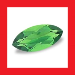 Chrome Tourmaline - Rich Emerald Green Marquise Facet - 0.07cts