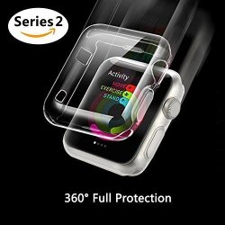 Apple Watch Case Series 2 2016 Edtion Toeoe Exact Fit Soft Tpu Protective 0.3MM Ultra-thin Cover For Apple Watch 2 Apple Watch 2 Clear 38MM