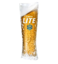 Beer Glass Castle Lite Tumbler 500ML Set Of 6