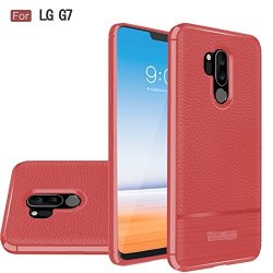 LG G7 Thinq Case LG G7 Case Wellci Flexible Tpu Soft Skin Silicone Cover For LG G7 Thinq Red