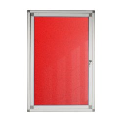 Hinged Pinning Display Case 900 600MM - Red