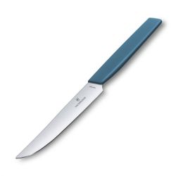 Victorinox Swiss Modern Steak Knife Plain 12CM Blue V6.9006.122