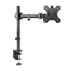 Aryee Lcd Monitor Desk Mount Computer Screen Stand Adjustable Single Arm Mount Compatible With 10"-27" Lcd Screen