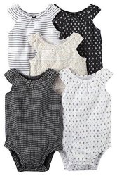 Carter's Baby Girls Multi-pk Bodysuits 126G548 White 24 Months Baby