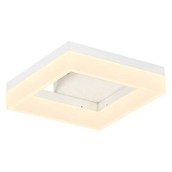 Madem Modern LED Ceiling Light Flush Mount 24W 11.8INCH Square Surface Ceiling Lamp For Itchen Bathroom Hallway No Flicker 2050LM 80RA 200W Equivalent Warm