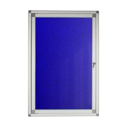 Hinged Pinning Display Case 900 600MM - Royal Blue