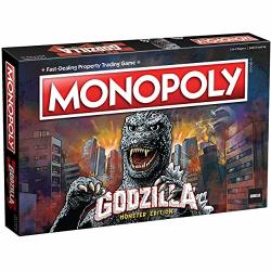 Monopoly Godzilla Based On Classic Monster Movie Franchise Godzilla Collectible Monopoly Game Featuring Familiar Locations And Iconic Kaiju Monsters