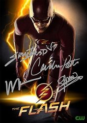 The Flash Tv Series Print - Cast Grant Gustin Wentworth Miller Candice Patton Stephen Amell 11.7" X 8.3"