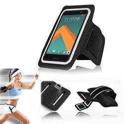 Inventcase Htc 10 2016 Sports Gym Jogging Running Armband Case Cover Sleeve - Black Size: 5.5"