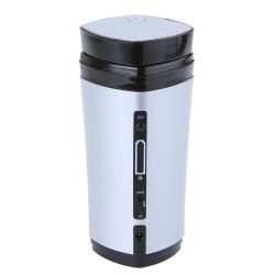 Sodial R Rechargeable USB Powered Coffee Tea Cup Mug Warmer Automatic Stirring White