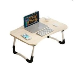 Foldable Dormitory Study Desk Bed Desk Table Computer Office Desk-amber