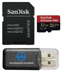 Sandisk 32GB Memory Card Extreme Pro Bundle Works With Gopro Hero 7 Black Silver HERO7 White UHS-1 U3 Micro Sdhc Plus 1 Everything But