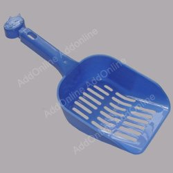 Cat Litter Scoop With Kitty Detail - Blue