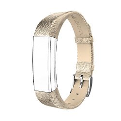 Fitbit Alta Bands Leather Swees Genuine Leather Band With Buckle Replacement Accessories Leather Wristband Bands Small & Large For Alta Gold