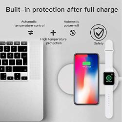 Yoojop Funxim X8 2 In 1 Wireless Fast Charger For Apple Watch Iphone 8 8PLUS X Samsung S8 S8+ Color : White