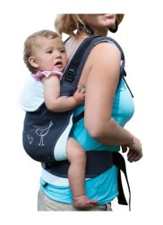 Pod Baby Carriers Pod Organic Hemp Backpack Baby Carrier Turquoise & Grey
