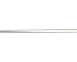25MM Steel Curtain Rod - Brushed Silver 2.0M