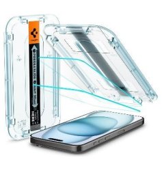 Spigen Iphone 15 Plus Premium Tempered Glass Screen Protector 2PK