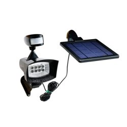 3W Solar Power Adjustable 8 LED Pir Sensor Wall Lamp Outdoor Waterproof IP44 Garden Spot Light