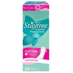 Everyday Panty Liners Normal Cotton Touch Unscented Pack Of 20