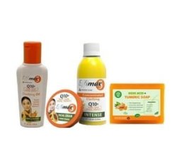Skin Lightening Full Combo - Lotion Face Cream Clariying Oil And Kojic Acid & Tumeric Soap