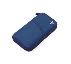 Travel Document Case With Rfid Fraud Prevention Safe Flight Blue