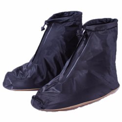 Men Wo Rain Shoes Cover Zipper Ankleboots Waterproof Flat Slip Resistant Ove