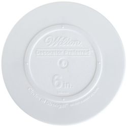 Wilton 6 White Smooth Edge Round Separator Cake Plate Preferred Decorator