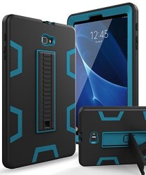 Samsung Galaxy Tab A 10.1 Case Xiqi Three Layer Hybrid Rugged Heavy Duty Shockproof Anti-slip Case Full Body Protection Cover For Tab A 10