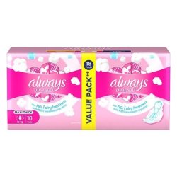 Always Maxi Cotton Long Pads 18 Pack