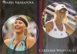 Sharapova wozniacki - Ace Authentic 11 -"milk Cap Insert" Foil Card DP13