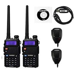 2 Pack Baofeng UV-5RTP Tri-power 8 4 1W Two-way Radio Transceiver UV-5R Upgraded Version With Tri-power Dual Band 136-174 400-520MHZ True 8W High Power Two-way Radio +