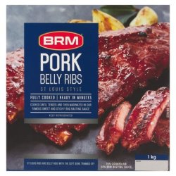 Brm St Louis Style Bbq Pork Belly Ribs 1KG