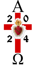 Heart Of Jesus Paschal Easter Candle - 100 X 400MM New Design