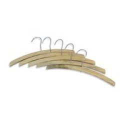 Clothes Hangers - Kiddies - Straight Style - Wooden - Pack Of 5 - 3 Pack